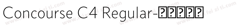 Concourse C4 Regular字体转换